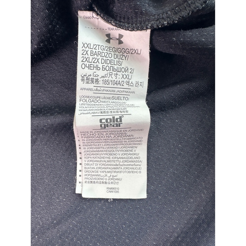 Under Armour Men's Long Sleeve Shirt - Gray with Black Logo - Picture 4 of 8
